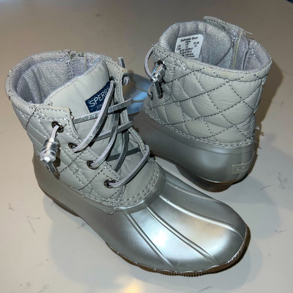Sperry Girls’ Saltwater Boots, Size 13